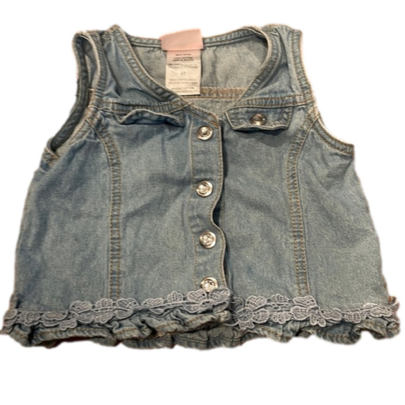 Little lass size 4 t button up vest good condition - Picture 1 of 3